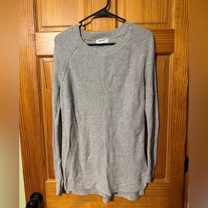 Old Navy Heather Gray Knit Sweater